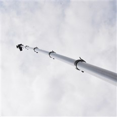 Strong Carbon Lateral Clamp Pole Sections