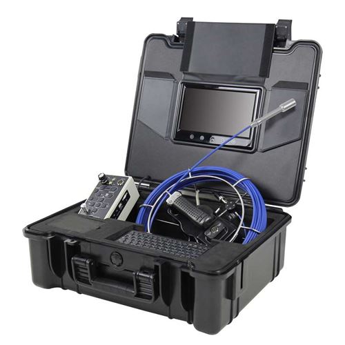 Drain Inspection Camera System with 9 inch Screen and 512Hz Sonde Transmitter