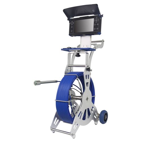 Pipe Inspection Camera System with 10.1 inch Screen, 512Hz Sonde and 38mm Self-Levelling Camera