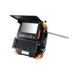 Drain Pipe CCTV Inspection Camera System with 40m Push Rod Cable, Built-in 512Hz Sonde and 10.1 inch Screen