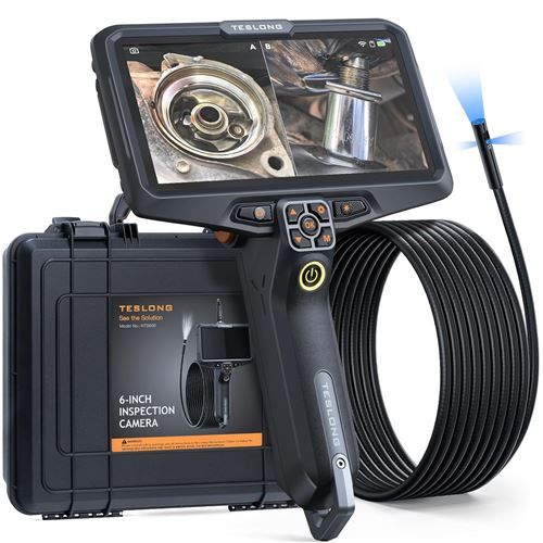 Teslong NTS600 5m Inspection Camera with Triple Lens and 6-Inch IPS Split Screen NTS600