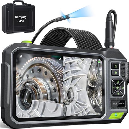 Dual or Triple Lens Borescope with 7 Inch IPS Screen - 1080P HD Inspection Camera - NTS700