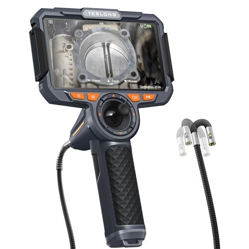 Teslong TF600 360° Articulating Inspection Camera with 6" Monitor and Dual Lens for Precision Inspection