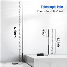1.3 - 5 Foot Extension Pole