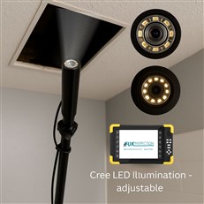 Pole camera in ceiling void