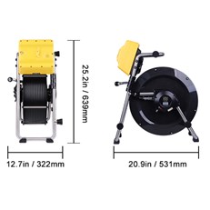 Dimensions - reel and control case